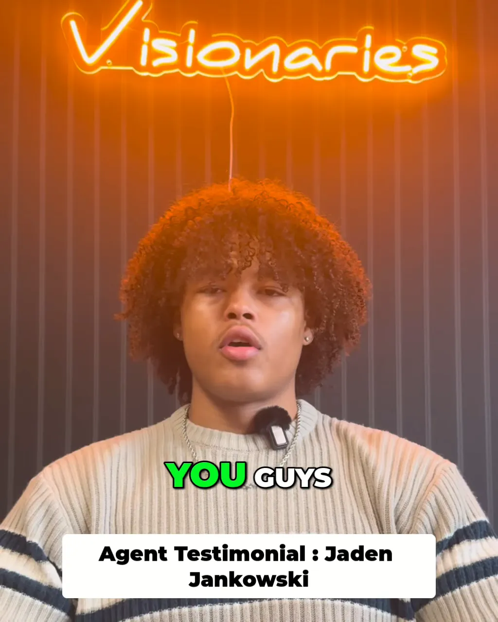 Jaden Jankowski testimonial poster